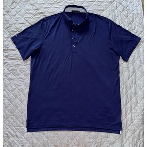 Greyson‎ Men's Polo Collared Shirt Blue Golf Performance Stretch Size XLarge